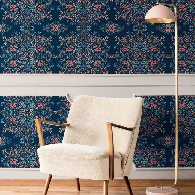 Medallion Floral Peel & Stick Wallpaper