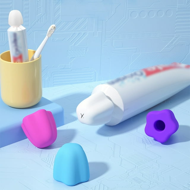Dispensador De Pasta De Dientes De Silicona 8 Piezas Cubierta De Pasta De Dientes Dispensador De Pasta De Dientes De Cierre Automático De Silicona Para La Higiene Del Baño Para