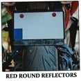 thumbnail image 3 of MODANU 4Pcs Red Reflectors Motorcycle License Plate Bolts and Nuts Mini Decorative M5 Screw Tag Bolt Round Reflective for Bike Motorcycle Bicycle, 3 of 9