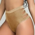 thumbnail image 5 of Elainilye Fashion Women's Underwear Sexy Seamless Underwear with Triangular Hollow Breathable Underwear Panties,Brown, 5 of 6