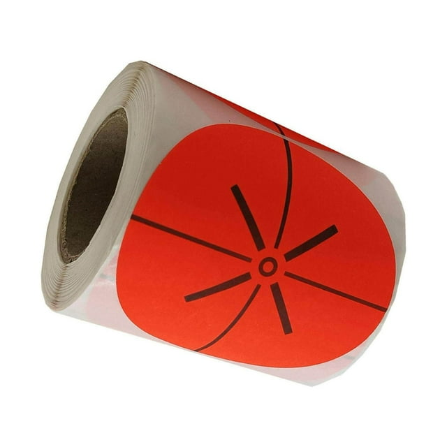Qualitchoice 200 Pieces Shooting Targets Fluorescence Paper Targets Self Adhesive High Visibility Red