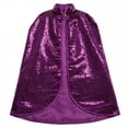 thumbnail image 5 of Kiijoy Girls Sparkly Sequins Short Cape for Stage Performance Party, Sizes 10-14, 5 of 5