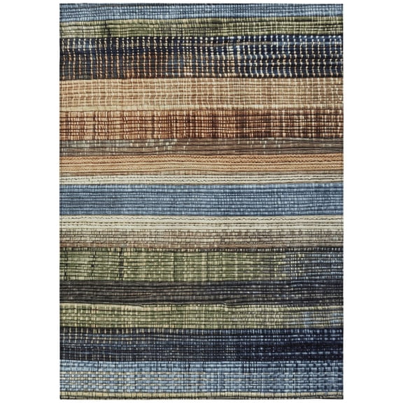 Dalyn Rugs Machine Washable Indoor/Outdoor Chantille Blue 2'6" x 3'10" Rug