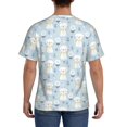 thumbnail image 2 of Naloa Cute Cat Men's T-Shirt Sport T-shirt Men's Basic Tee Casual Men's Shirt, Round Neck, Short Sleeves - 3X-Large, 2 of 5