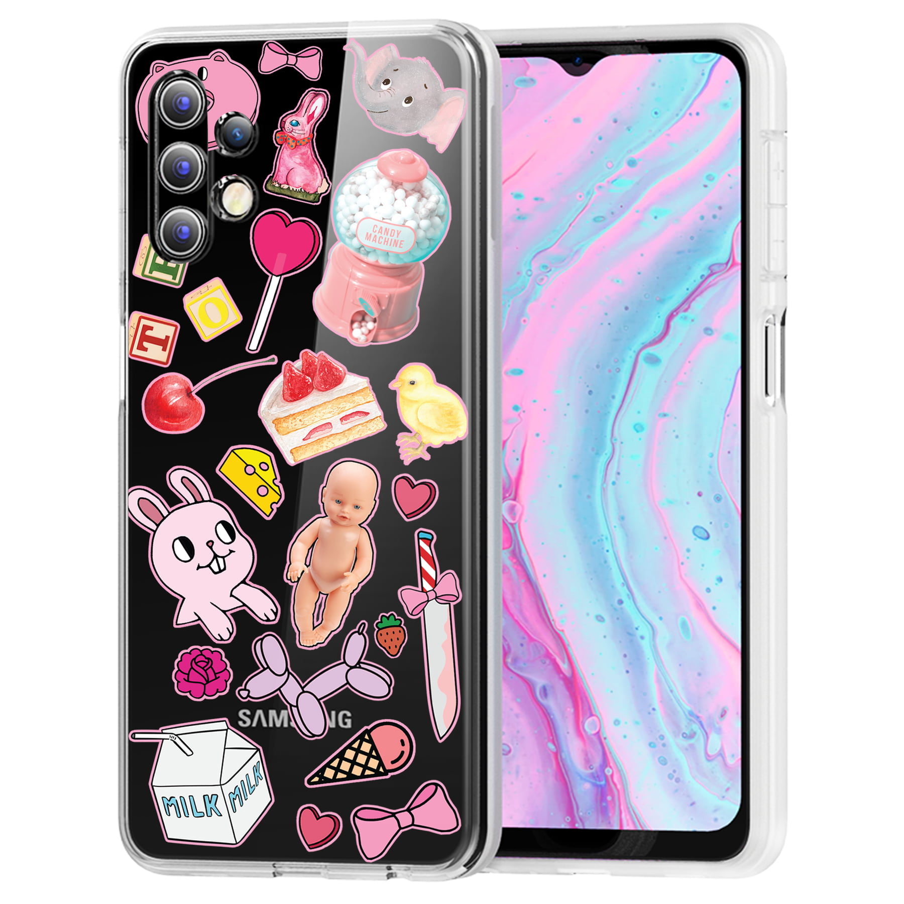 Baby Lollipop Print Flexible Thin Gel Tpu Cover TalkingCase Slim Case for Apple iPhone 13 Anti-Scratch,USA Light Weight Soft