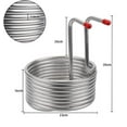 i Kito Beer Cooling Coil Wort Chiller Stainless Steel, Perfect for Home