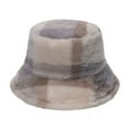 thumbnail image 3 of Winter Thick Bucket Warm Hat Leopard Printed Bucket Cap Basin Hat For Women Men, 3 of 4