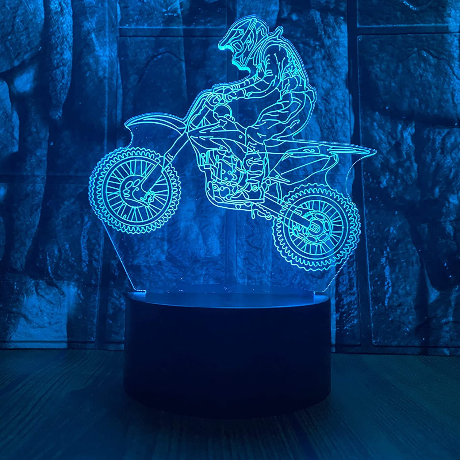 Home & Garden Night Lights MOTORCROSS DIRTBIKE CUSTOM 3D Night Light