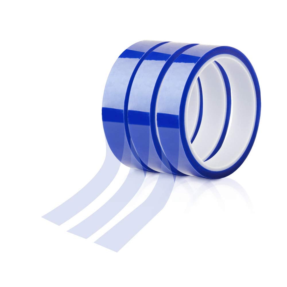 5 Rolls 0.8 Inch x 108Ft Sublimation Blanks Thermal Tape,Heat Tape,High Temp Tape,Up to 250℃(480℉) for Tumbler Sublimation Print,Heat Transfer Tape,Heat Vinyl Press Tape