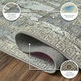 thumbnail image 4 of My Magic Carpet Machine Washable Amaya Bordered Abstract Greige 6x9 Area Rug - Non-Slip Indoor Rugs for Living Room, Bedroom, 4 of 6