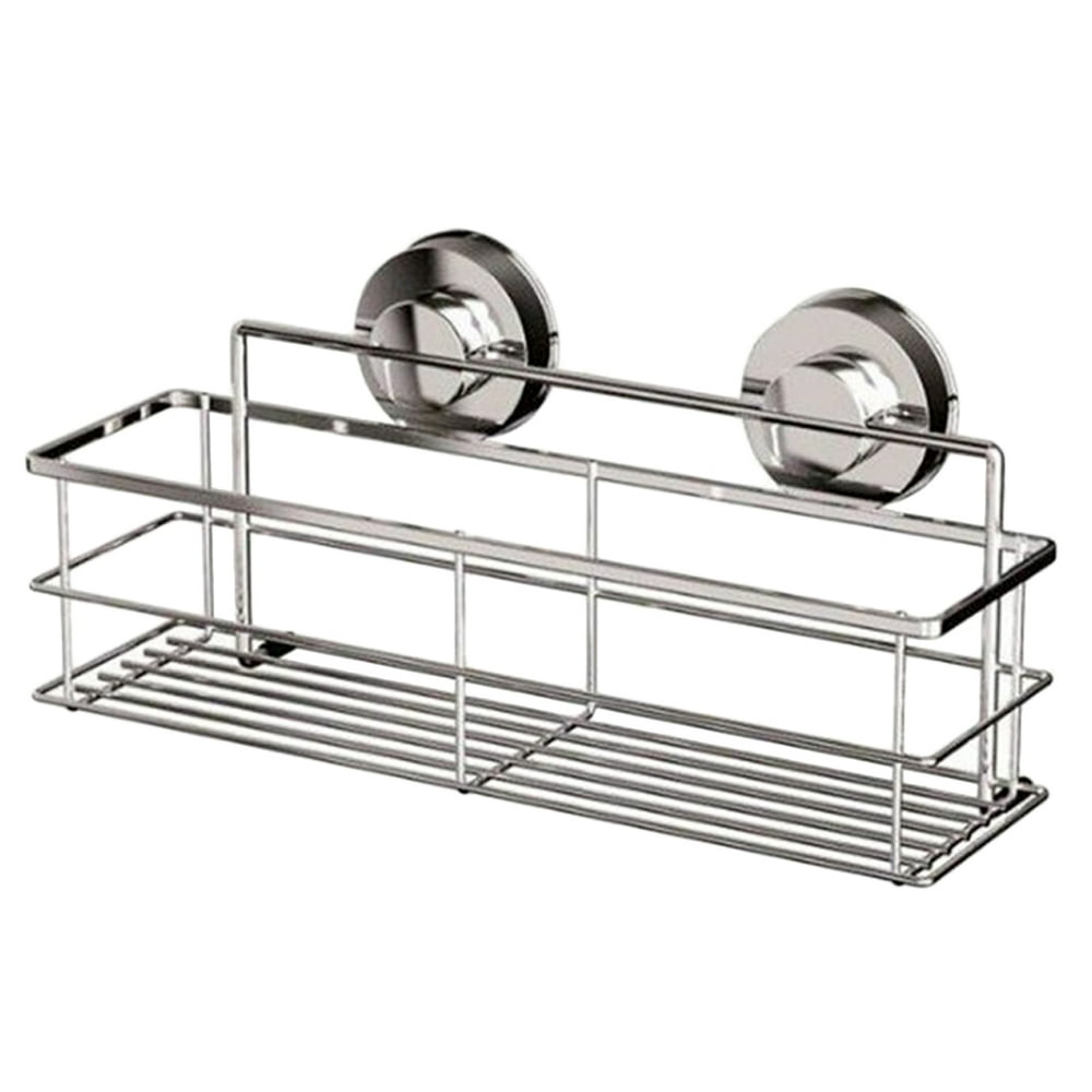 Suction Cup Deep Bath Wall Shelf Shampoo Shower Gel Holder Bathroom