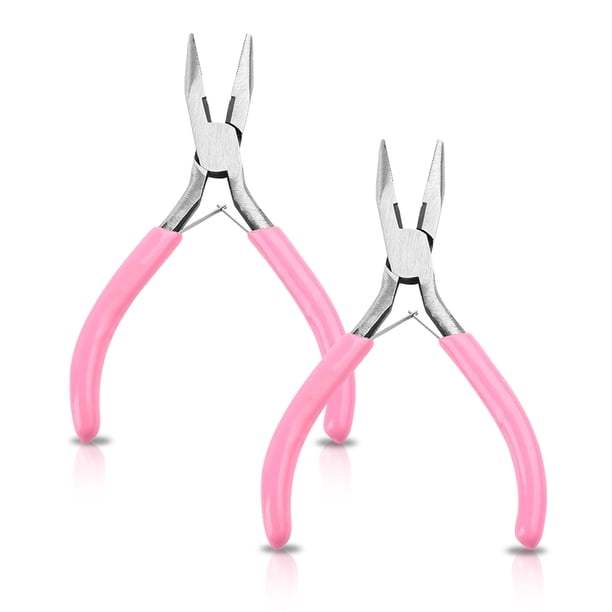 Alicates para pelar, pinzas con resorte de acero antideslizante, fabricación de joyas artesanales, pelacables portátiles, herramientas de mano, pinzas, 1 2 piezas sidaley TO000996-02