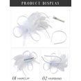 thumbnail image 4 of Tulle Fascinators for Women, Tea Party Hats for Kentucky Derby, Cocktail, Wedding, Fancy Dress Party, 4 of 5