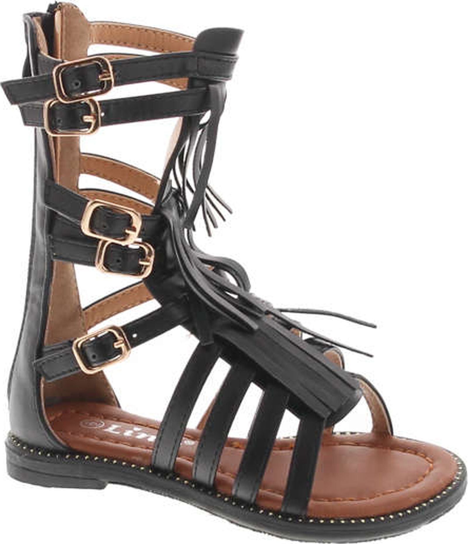 New Girl Ec07 Snakeskin Open Toe Criss Cross Lace Up Gladiator Sandal Sz 9 4 Walmart Com