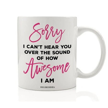 Awesome Strong Woman Mug Gift Idea for Self-Confident Positive Energy Female with Sassy Personality Christmas Birthday Present Wife Friend Mom Coworker 11oz Ceramic Coffee Tea Cup by Digibuddha (Best Christmas Gifts For Female Coworkers)