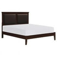thumbnail image 1 of Lexicon Seabright Traditional Wood and Faux Leather Full Bed in Cherry, 1 of 7