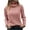 Pink, variant on Utoimkio Women's Turtleneck Knit Sweaters Long Sleeve Slim Fit Pullover Sweaters Winter Solid Knitted Outwear Jumper Tops