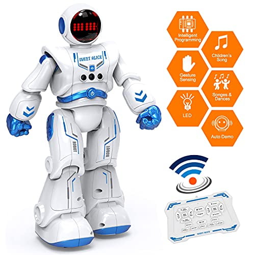 RC Robotic Toys Robots for Kids Boys Dancing Musical Programmable Robots Gifts 