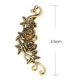 thumbnail image 7 of Grandest Birch 1Pc Women Carved Rose Flower Ear Cuff Clip On Earring No Piercing Helix Jewelry Alloy Silver, 7 of 7