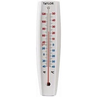 Taylor 12.25-inch Heritage Long Glass Tube Thermometer in Bronze 