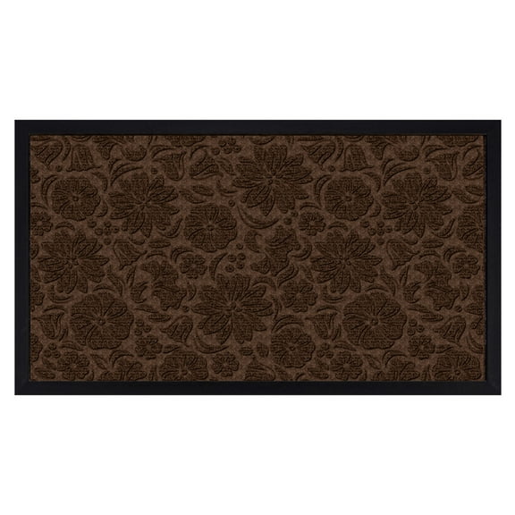 Briarwood Lane Brown Floral Standard Flocked Doormat