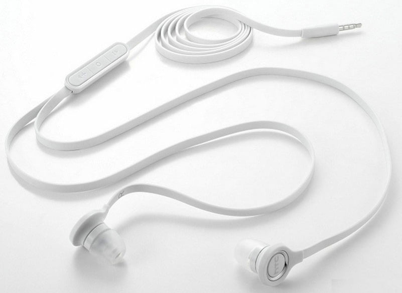 Flat Wired Earphones Oem Hands Free Earbuds Mic Compatible With