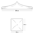 thumbnail image 2 of Toldo plegable ilios innova  acero reforzado 2x2 rojo, 2 of 9