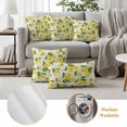 thumbnail image 5 of Yellow Lemons Outdoor Pillow Covers 20x20 Set of 2,Waterproof Patio Throw Pillowcase Protectors,Summer Citrus Fruits Leaves Country Vintage Decorative Pillow Shams Cushion Covers for Seat Bed Couch, 5 of 8