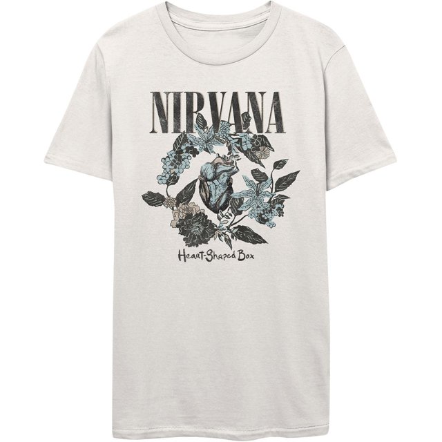 Nirvana - Camiseta Heart Shaped Box para Adultos Unisex (Blanco)