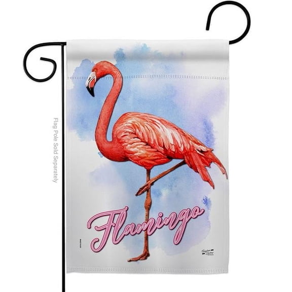 Angeleno Heritage G135342-BO Flamingo Animals Bird 13 x 18.5 in. Double-Sided Decorative Vertical Garden Flags for House Decoration Banner Yard Gift