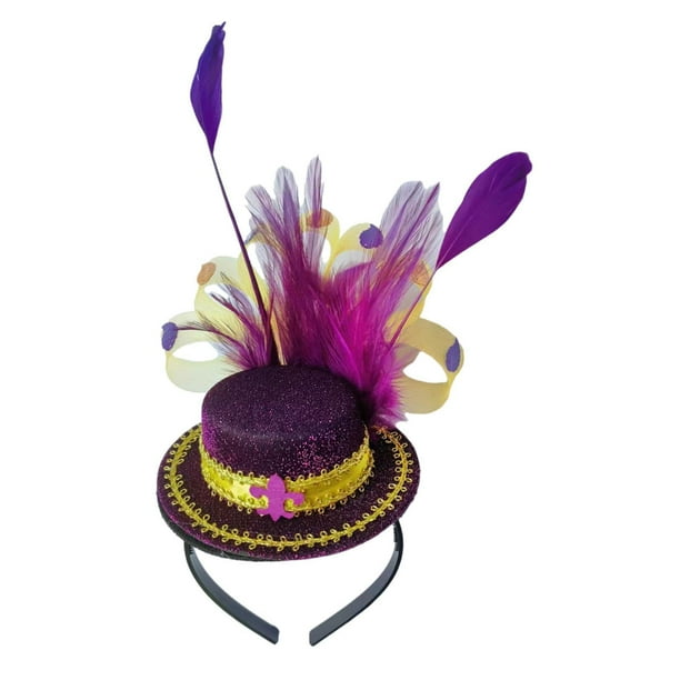 Diadema para el Día de San Patricio, tocado para reuniones y presentaciones de Año Nuevo. Violeta