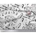 thumbnail image 2 of Soimoi Poly Georgette Fabric Easter Island Statue Face Print Fabric by Yard 42 Inch Wide, 2 of 3