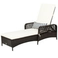 thumbnail image 1 of Patiojoy Patio Chaise Lounge Chair Six-Position Adjustable Outdoor Recliner with Cushion & Pillow for Poolside Balcony Backyard, 1 of 10