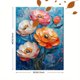 thumbnail image 3 of Qisvanset Framed Canvas Wall Art 12x16 Inch Vibrant Color Peony Elegant Botanical Wall Art, 3 of 5