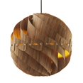 thumbnail image 1 of ORE International I-CMWN 14 in. Cosmo Wood Round Ceiling Pendant & Table Lamp, Walnut, 1 of 4