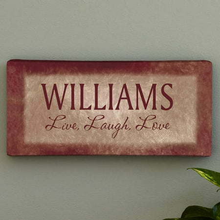 Personalized "Live, Laugh, Love" Canvas