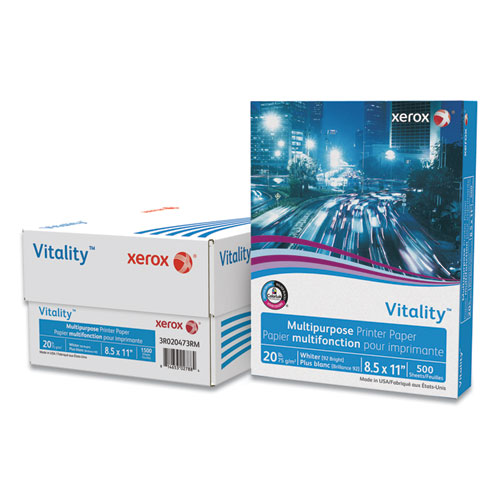 Xerox Vitality Multipurpose Print Paper White, 92 Bright, 20 lb Bond