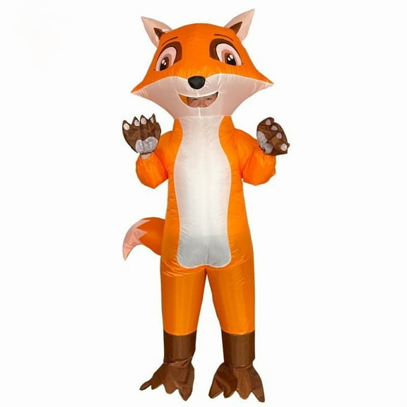 Inflatable Cartoon Fox Costume - Fun Inflatable Outfit for Parties & Role-Play, Adult (4.9–6.2 ft) Inflatable Party Cosplay Costume
