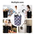 thumbnail image 6 of KLL cool Skull flower Laundry Hamper,Large Canvas Fabric Lightweight Storage Basket Toy Organizer Dirty Clothes Collapsible Waterproof, 6 of 6