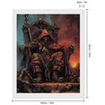 thumbnail image 2 of Diamond Art Kits for Adults, Dark Skull King ThroneDiamond Painting Kits for Beginners, Frameless Round 5D Full Drill Diamonds Art Gem Art Crafts Home Decor Gifts, 2 of 8