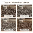 thumbnail image 7 of ODIKA 4'x6' Washable Area Rug Non-Slip, Chair-Friendly, Flatwoven Vintage Distressed Damask Border Ornate Faded Southwestern Hallway Boho Refined for Home Office, Under Desk, 7 of 7