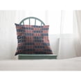 thumbnail image 3 of Coussin en Tissu Broadcloth Intérieur/extérieur Rouge et Bleu 28x28, 3 of 5