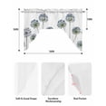thumbnail image 5 of Botanical Flowers Swag Valances for Windows, Small Curtains Drapes, Simple Country Wild Florals Plants Kitchen Window Curtains Over Sink Window Treatment Valance for Bedroom/Bathroom 56"x36", 5 of 5