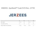 thumbnail image 2 of JERZEES Youth Polo T - Shirt, Short Sleeve SpotShield Fabric and Ribbed Cuffs – M Size | Assorted Colors Tee - 5.4 oz, Pack 9, 2 of 5