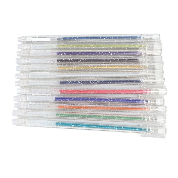 Bolígrafos De Gel Con Purpurina, Que Cambian De Color, Impermeables, 12 Piezas, Hermosos Bolígrafos Metálicos, Diseño De Clip Para álbum De Recortes Para Garabatear