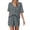 Gray#women two piece pant sets summer, variant on Moxiu Womens 2 Piece Short Sets Cotton Lounge Set V Neck Button Henley Top & Drawstring Shorts with Pockets Summer Outfits 2026 Blue,XXL