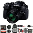 thumbnail image 1 of Panasonic DC G99 Mirrorless Camera G Vario 14-140mm Lens Bundle Including 64 GB Memory Card, Rechargeable Battery Pack, Backpack, Memory Card Reader, Memory Card Wallet, Full Cleaning Kit, and More, 1 of 3