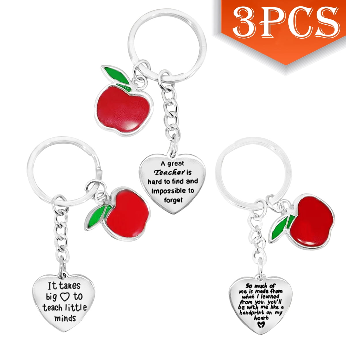 Teacher Appreciation Keychain Set — Thoughtful Gift For Teachers With Heartfelt Message, Perfect For Christmas & Valentines