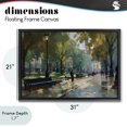 thumbnail image 4 of Stupell Industries Transitional Park Promenade on Rainy Day Black Floating Frame Canvas Art, 31 x 21, by Creative Studio, 4 of 8