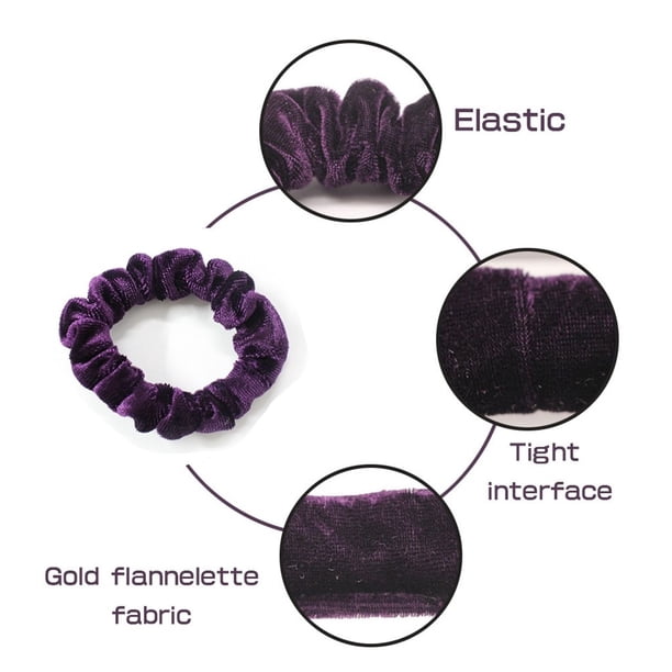 Gomas de terciopelo para el pelo, gomas elásticas, 20 unidades, otras